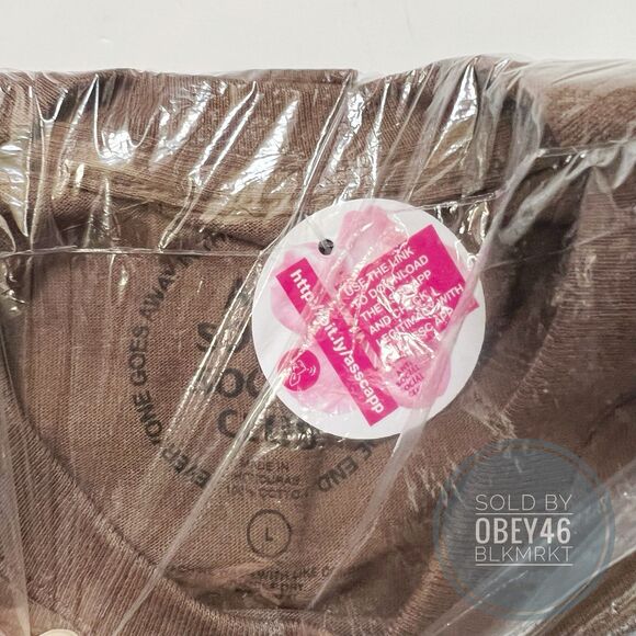 Anti Social Social Club Burn It Down Brown Tee ASSC  Brand New L - Picture 4 of 5